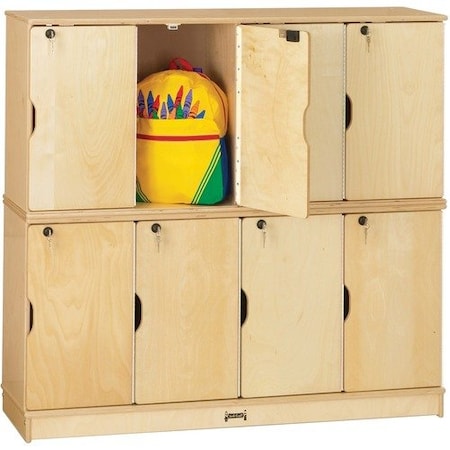 Jonti-Craft LOCKER, STACKABLE, DOUBLE, WD JNT4696JC